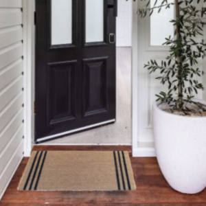 Doormat Black strip 75 x 48cm IN STORE ONLY