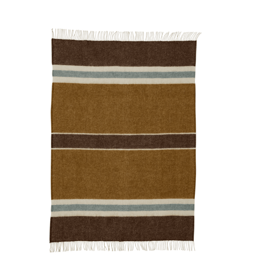 Throw Klippan Gotland strip Walnut - Image 2