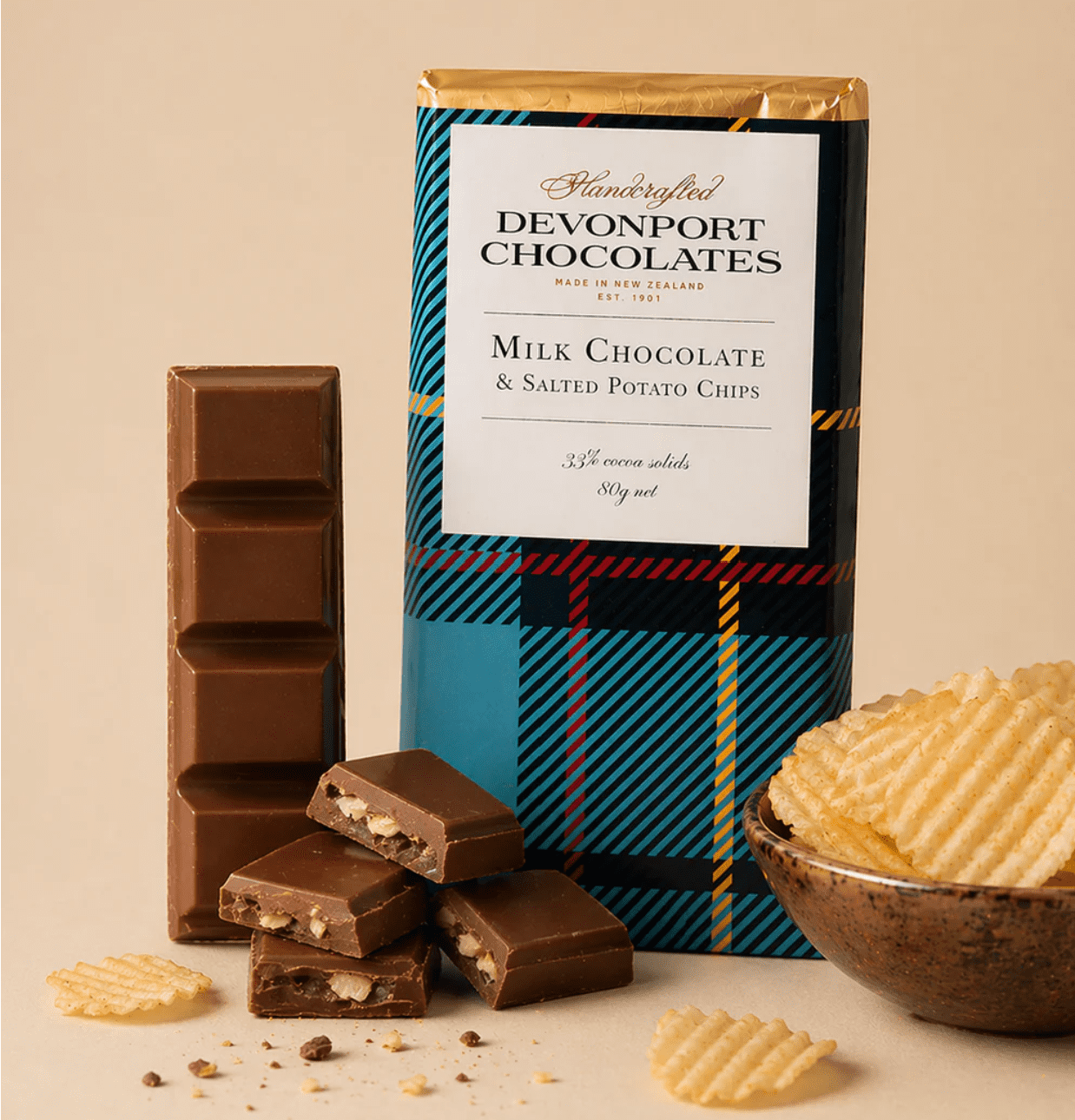 Devonport Chocolate Salted potato chip