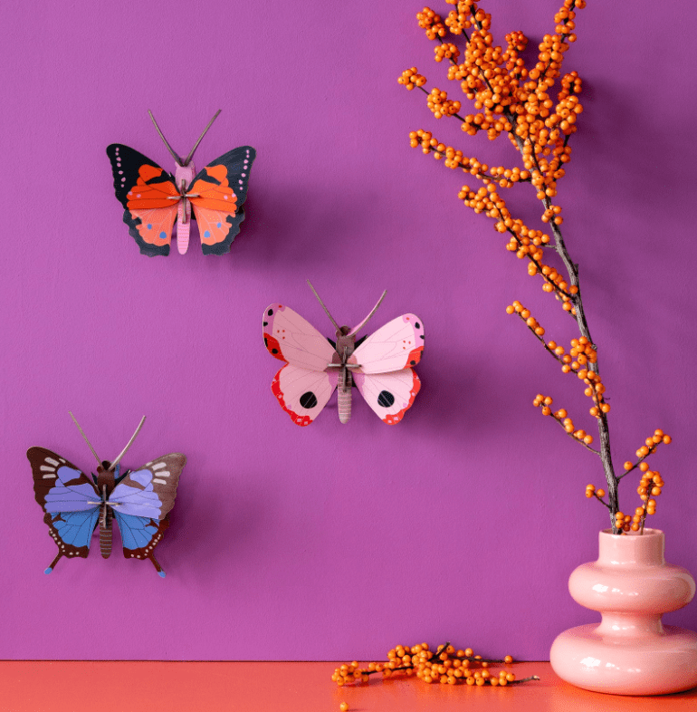 Wall art Studio roof Rosora butterfly