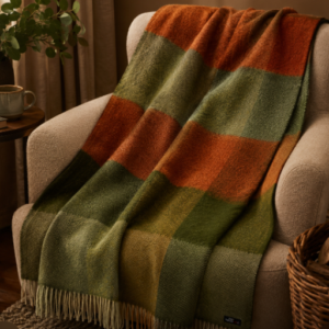 Throw Klippan Gotland Green check