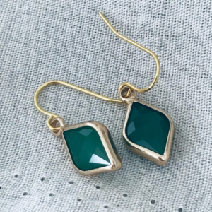 Earring Twigg Verdigris rhombus