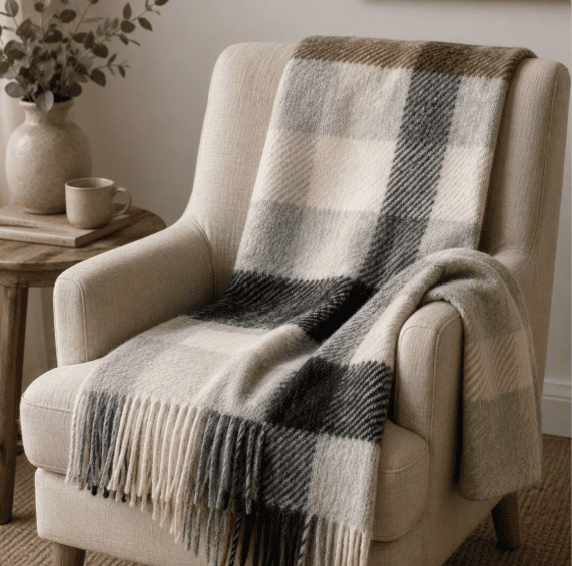 Throw Klippan Gotland Grey 1