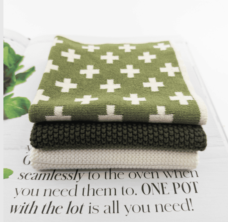 Dishcloth 3pc Ecovask Gardenia