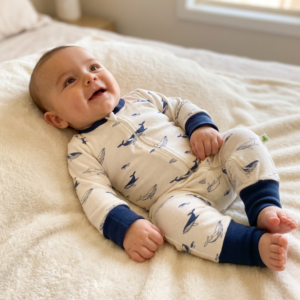 Baby HRB Zipsuit Deep blue sea