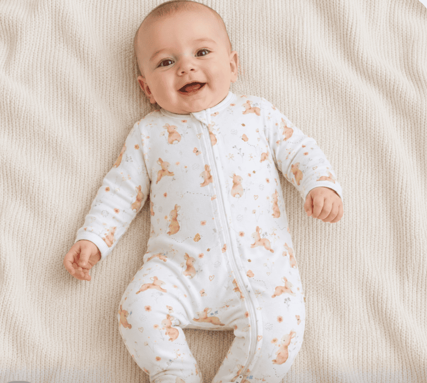Baby HRB Zipsuit Honey bunny