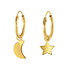 Earring DPI Moon and star