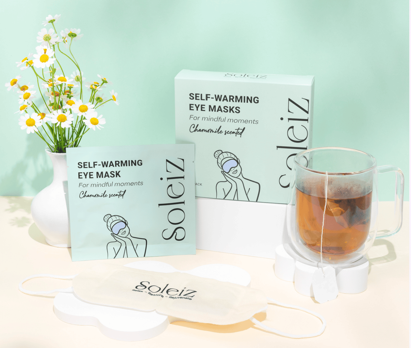 Self warning eye mask Chamomile 5pc 1