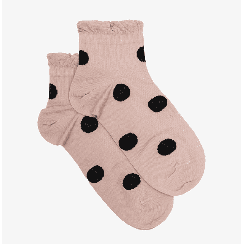 Sock Antler Ankle Blush & Bk spot