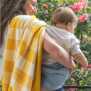 Baby Cotton Blanket Mustard
