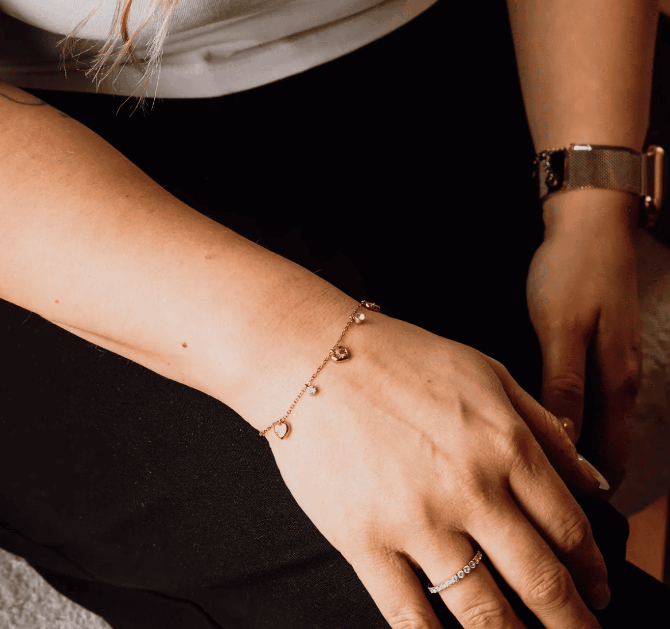 Bracelet KatyB Heart & CZ - Image 2