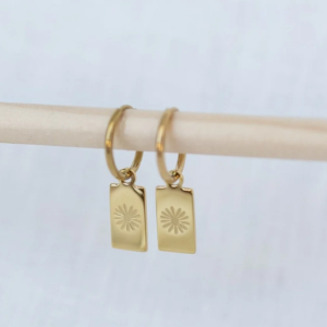 Earring KatyB Daisy hoop