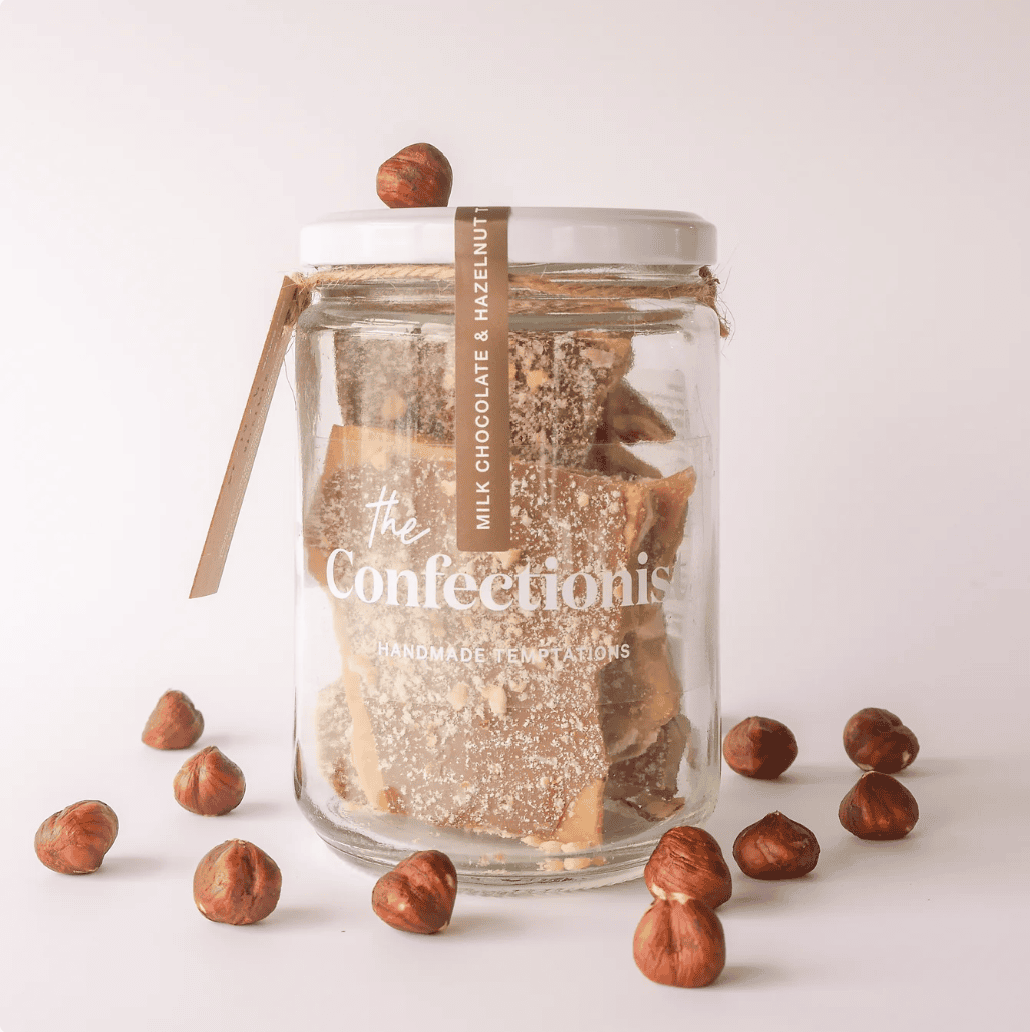 Food Milk choc & hazelnut toffee 200g