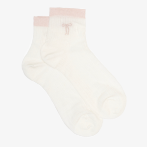 Sock Antler Ankle Pink bow