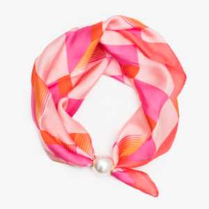 Pearl fasten neck tie Sorbet