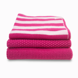 Discloth Ecovask 3pk Raspberry strip