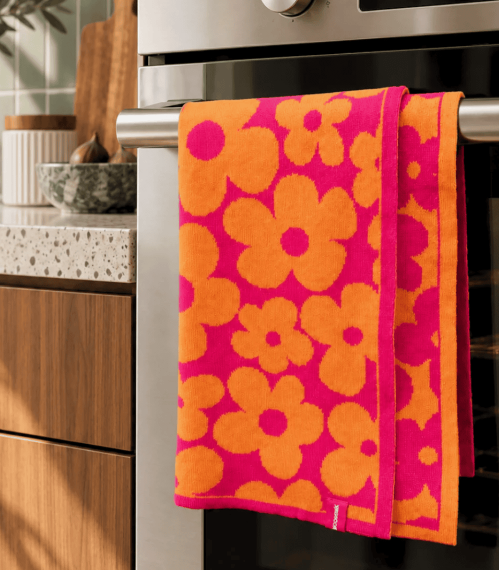 Tea Towel Ecovask Raspberry & mandarin